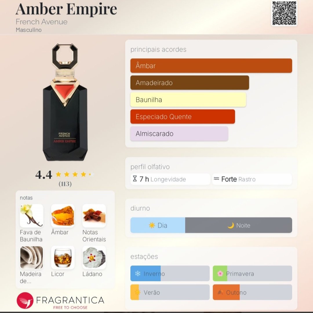 Amber Empire French Avenue Masculino