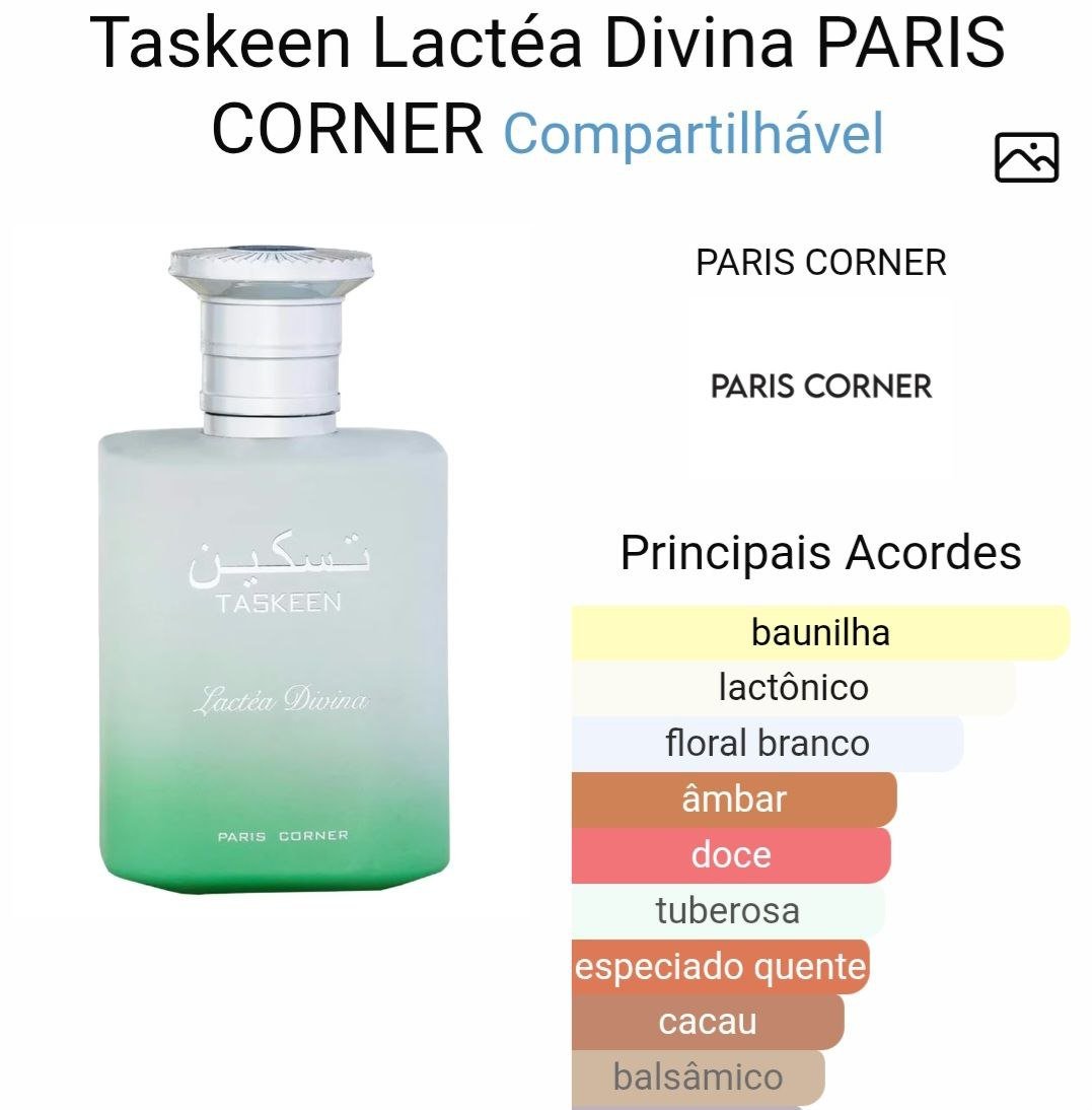 Taskeen Lactéa Divina PARIS CORNER 100ml