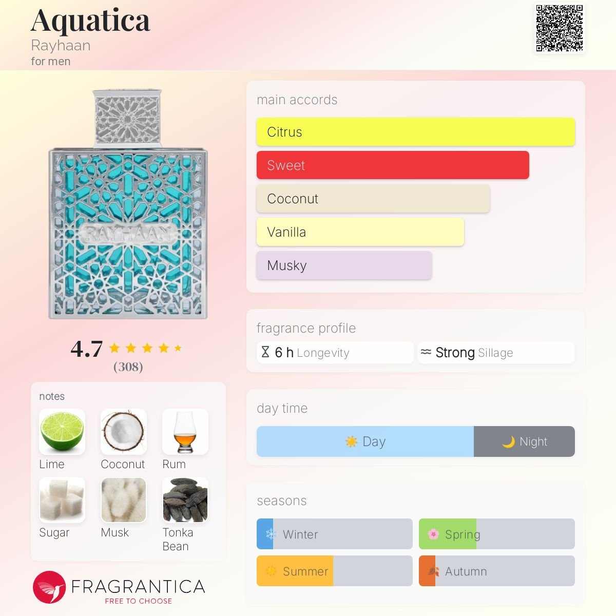 Perfume Árabe Rayhaan Aquatica Eau de Parfum para homens- EM BREVE - Rayhaan - Donna Luzzia