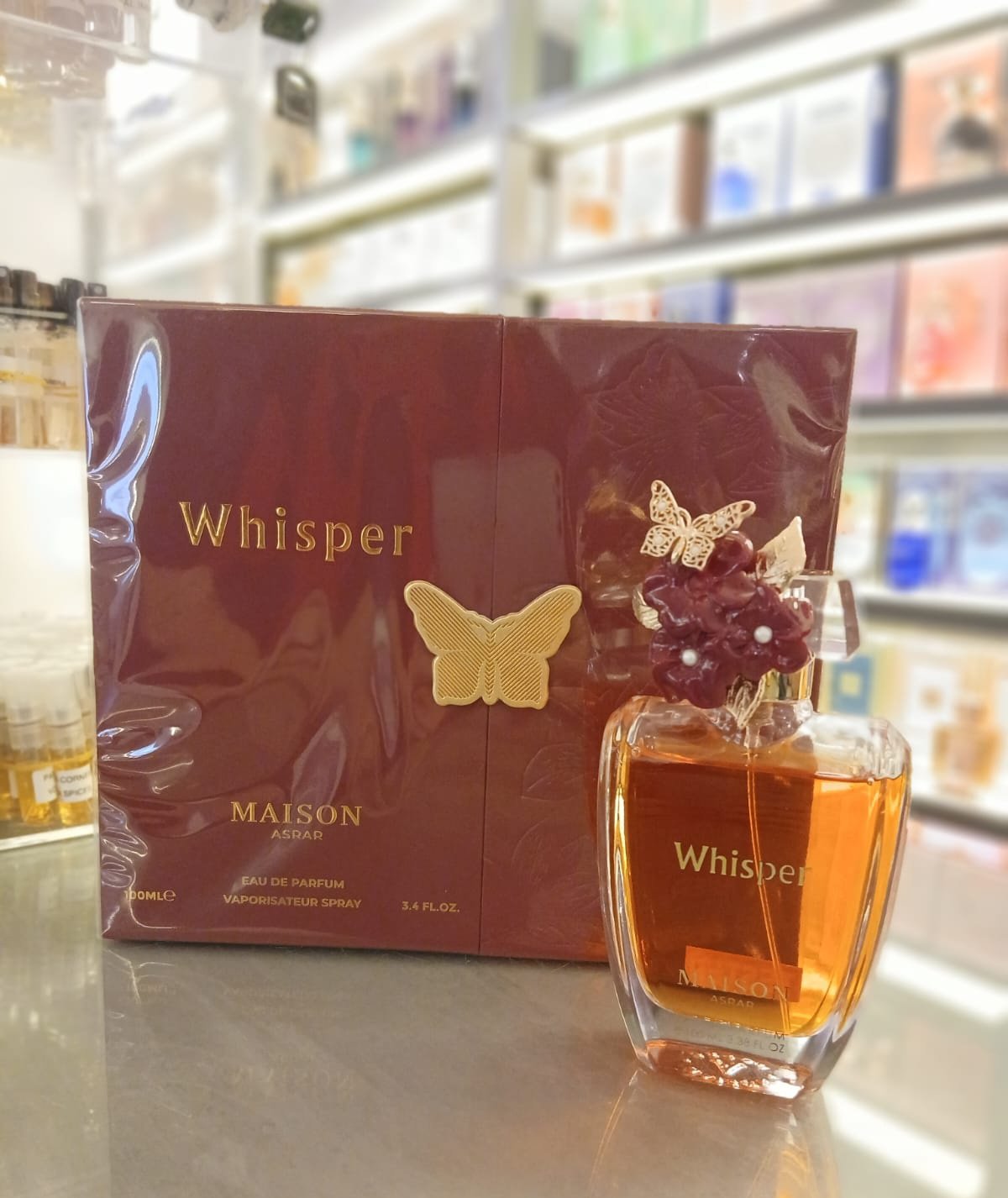 Perfume Whisper EDP Unissex  maison asrar - Maison asrar 100ml - Fragrância Unissex